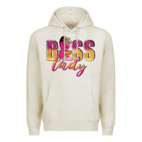 Oatmeal Heather boss lady afro woman Premium Hoodie - NancyCooperArtShop