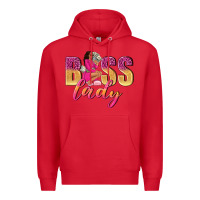 Red boss lady afro woman Premium Hoodie - NancyCooperArtShop