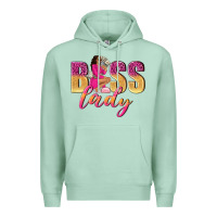 Seafoam boss lady afro woman Premium Hoodie - NancyCooperArtShop