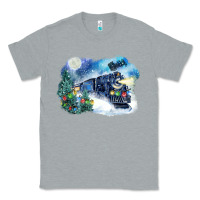 Heather Grey polar express winter Classic Tee - FaDigitalArtStudio