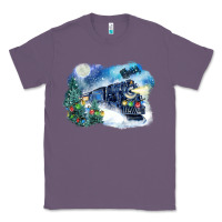 Lavender polar express winter Classic Tee - FaDigitalArtStudio