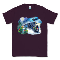 Plum polar express winter Classic Tee - FaDigitalArtStudio