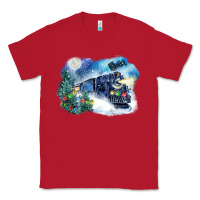 Red polar express winter Classic Tee - FaDigitalArtStudio