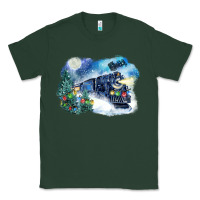 Sports Green polar express winter Classic Tee - FaDigitalArtStudio
