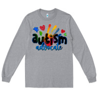 Heather Grey autism advocate Long Sleeve Tee - Zillion Design Studio