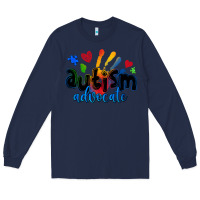 Navy autism advocate Long Sleeve Tee - Zillion Design Studio