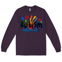 Plum autism advocate Long Sleeve Tee - Zillion Design Studio