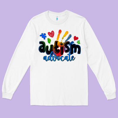 Autism Advocate Long Sleeve Tee Designed By Zillion Design Studio