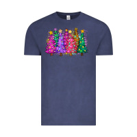 Vintage Denim christmas trees and lights Vintage Tee - Zillion Design Studio