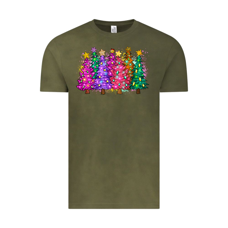 Christmas Trees And Lights Vintage Tee by Zillion Design Studio | Teevron