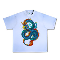 Grape Ice blue dragon Urban Heavy Tee - RanaPortraitStore