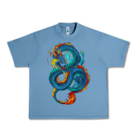 Pebble Blue blue dragon Urban Heavy Tee - RanaPortraitStore