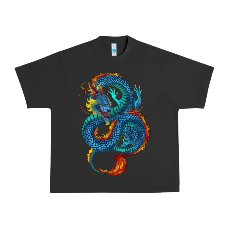 Blue Dragon Urban Heavy Tee by RanaPortraitStore | Teevron