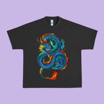 Urban Heavy Tee blue dragon