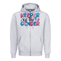 Heather Grey keeper of the gender Zipper Hoodie - JahusDesignShop