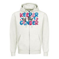 Oatmeal Heather keeper of the gender Zipper Hoodie - JahusDesignShop
