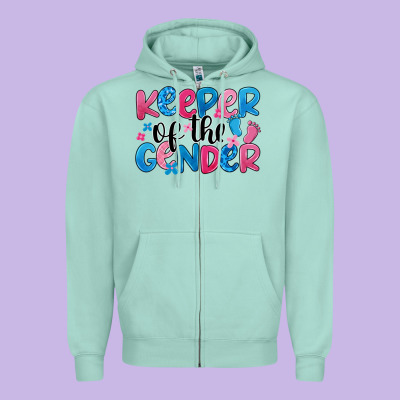 Keeper Of The Gender Zipper Hoodie Designed By Jahusdesignshop
