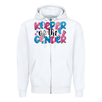 White keeper of the gender Zipper Hoodie - JahusDesignShop