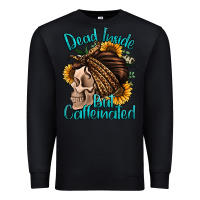 Black dead inside but caffeinated Premium Sweatshirt - Jasminsmagicworld