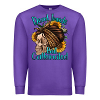 Purple dead inside but caffeinated Premium Sweatshirt - Jasminsmagicworld