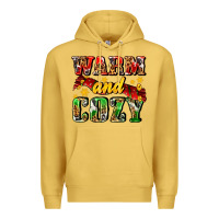 Antique Gold warm and cozy with scarf Premium Hoodie - AdoDesignShop