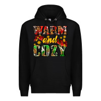 Black warm and cozy with scarf Premium Hoodie - AdoDesignShop