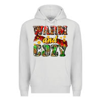 Dove Grey warm and cozy with scarf Premium Hoodie - AdoDesignShop
