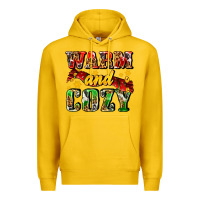 Lemon warm and cozy with scarf Premium Hoodie - AdoDesignShop