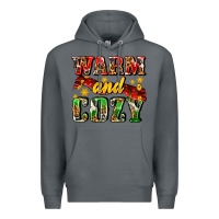 Rock warm and cozy with scarf Premium Hoodie - AdoDesignShop