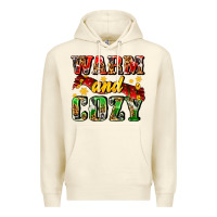 Sandshell warm and cozy with scarf Premium Hoodie - AdoDesignShop