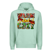Seafoam warm and cozy with scarf Premium Hoodie - AdoDesignShop