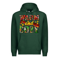 Sports Green warm and cozy with scarf Premium Hoodie - AdoDesignShop