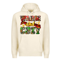 Tofu warm and cozy with scarf Premium Hoodie - AdoDesignShop