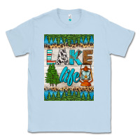 Dusty Blue lake life air freshener Classic Tee - HRA Design Shop
