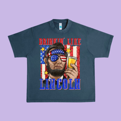 Urban Heavy Tee drinking like lincoln
