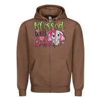 Chestnut blessed with girls Zipper Hoodie - JahusDesignShop