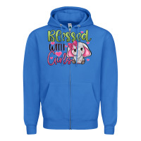 True Royal blessed with girls Zipper Hoodie - JahusDesignShop