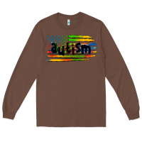 Chestnut autism american flag Long Sleeve Tee - Zillion Design Studio