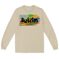 Mushroom autism american flag Long Sleeve Tee - Zillion Design Studio