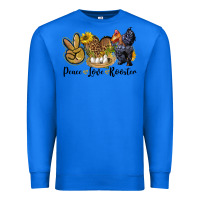 True Royal Peace Love Rooster Premium Sweatshirt - LillyAllenDesigns