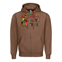 Chestnut i believe in santa paws Zipper Hoodie - AdoDesignShop
