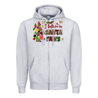 Heather Grey i believe in santa paws Zipper Hoodie - AdoDesignShop
