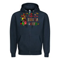 Navy i believe in santa paws Zipper Hoodie - AdoDesignShop