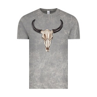 Cloud Rock western bull skull tbw Vintage Tee - texasbilliewilder