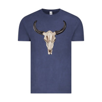 Western Bull Skull Tbw Vintage Tee | Teevron