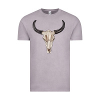 Vintage Zinc western bull skull tbw Vintage Tee - texasbilliewilder