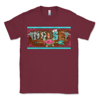 Burgundy western nurse with medical  symbol caduceus and arrow license plate te Classic Tee - BarkalooDesign
