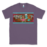 Lavender western nurse with medical  symbol caduceus and arrow license plate te Classic Tee - BarkalooDesign