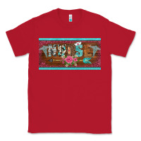 Red western nurse with medical  symbol caduceus and arrow license plate te Classic Tee - BarkalooDesign