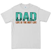 Dove Grey dad life is the best life Premium Tee - Artiststas